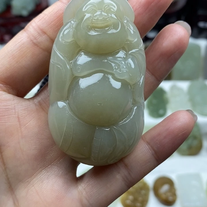 和田玉未镶嵌颈饰68