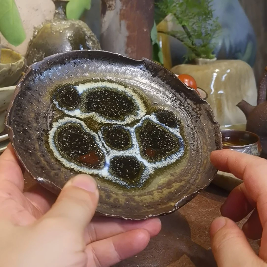 摆件手工高温原矿窑变新品