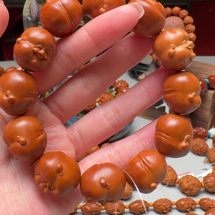 橄榄核手串/手链笑佛