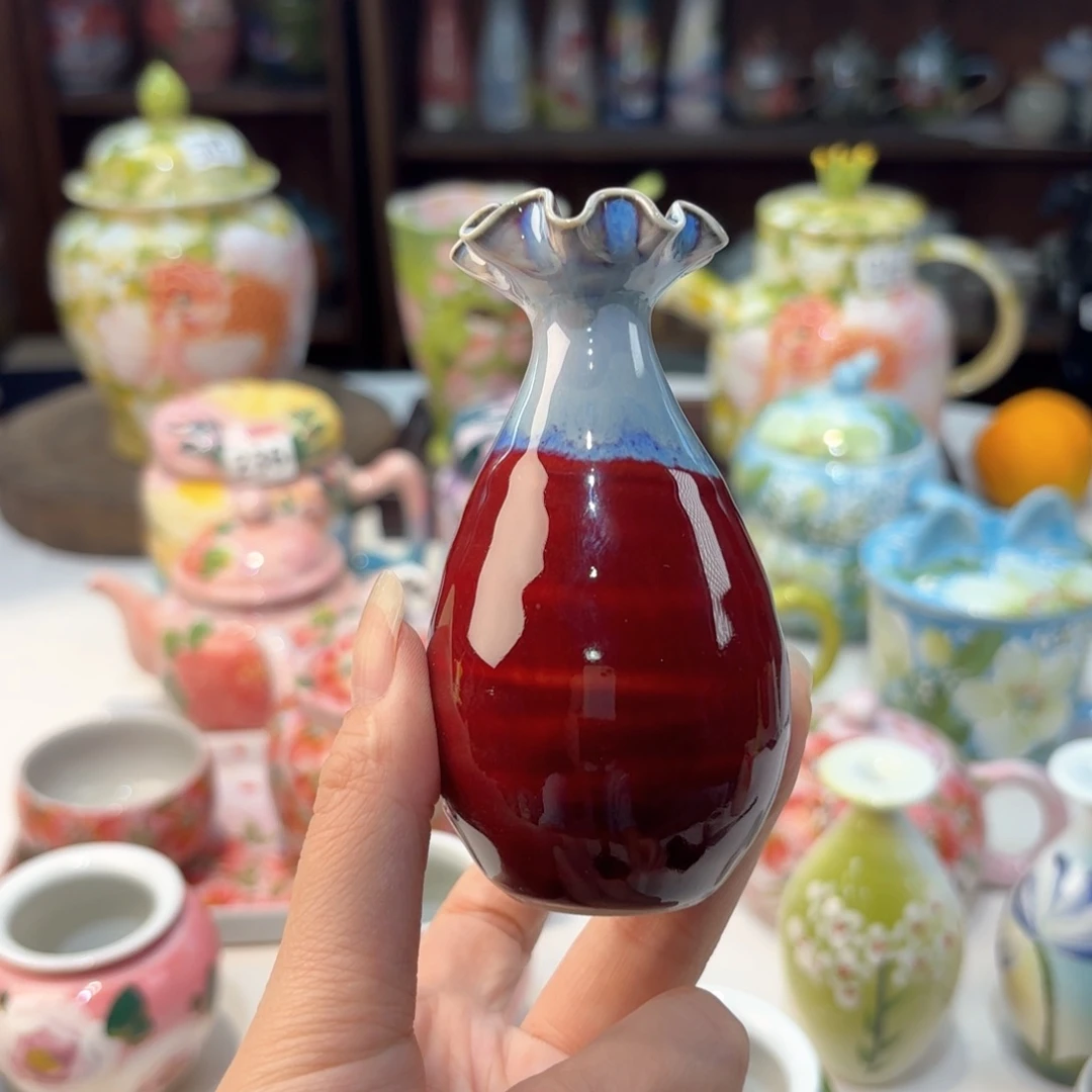 景德镇手绘高温釉下彩陶瓷茶具