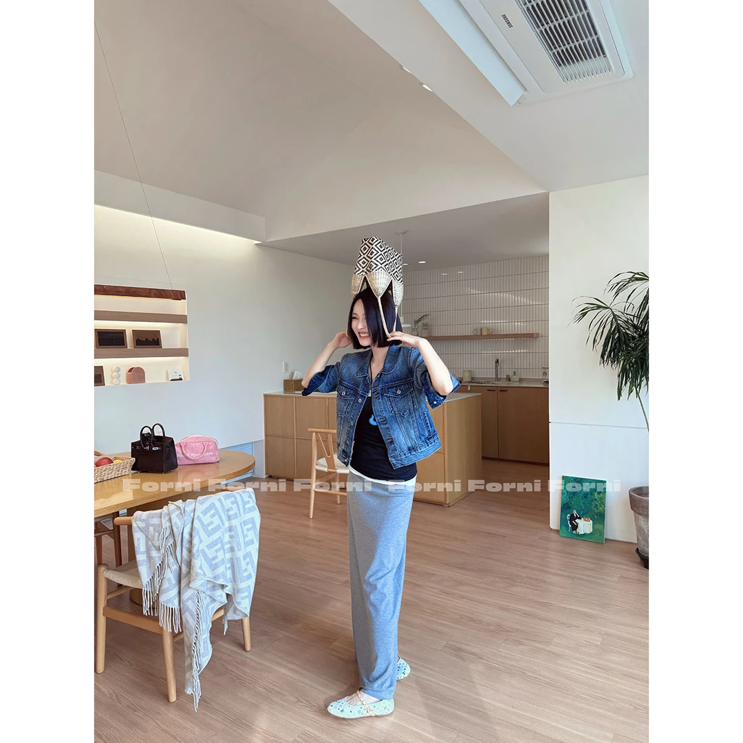 FORNI 风暴骑士 100全棉牛仔古着感VTG做旧牛仔短外套