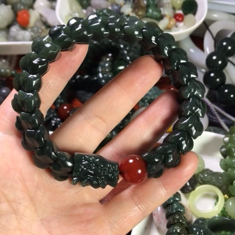 未镶嵌手链和田玉（糖玉）