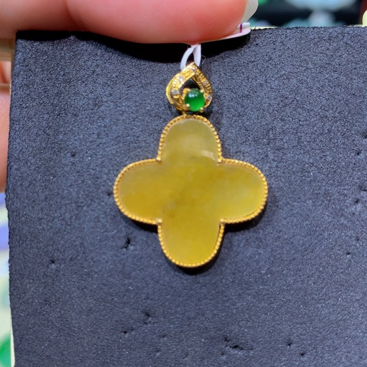 翡翠18K金镶嵌手链翡翠