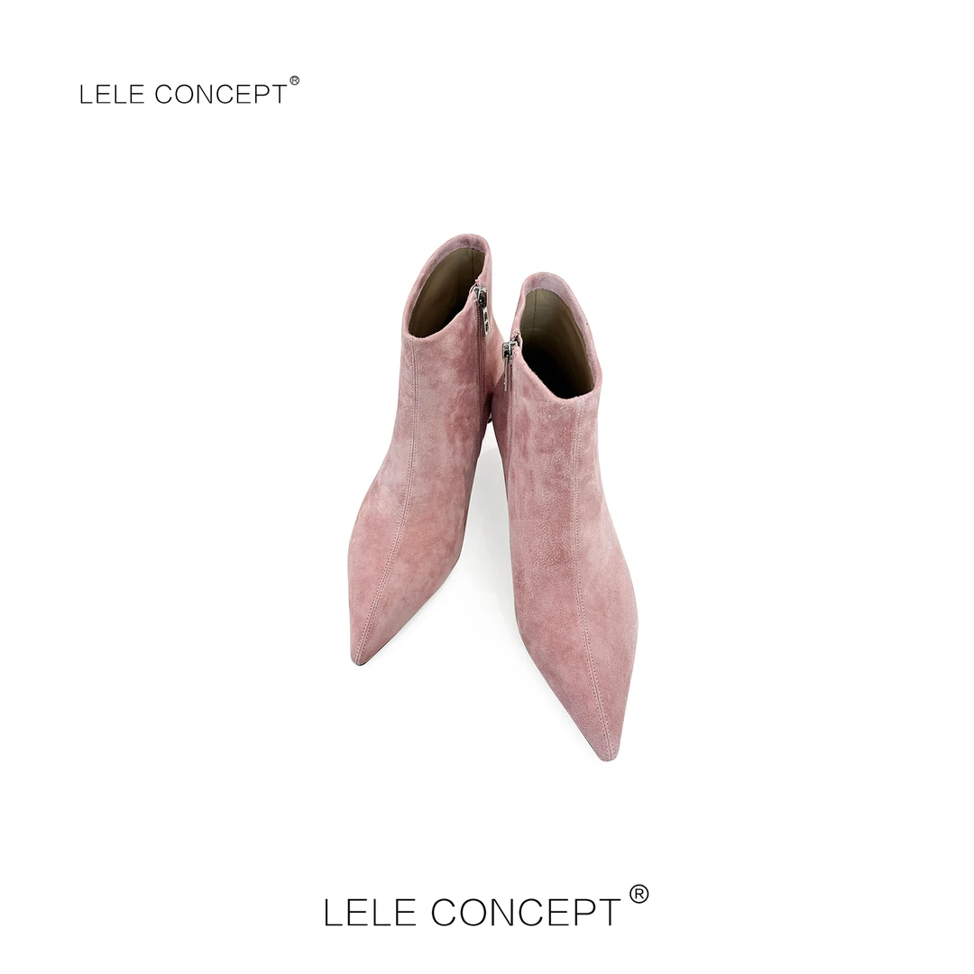 LELE CONCEPT丨时髦轻奢款尖头女人味儿短靴UX25C0051W