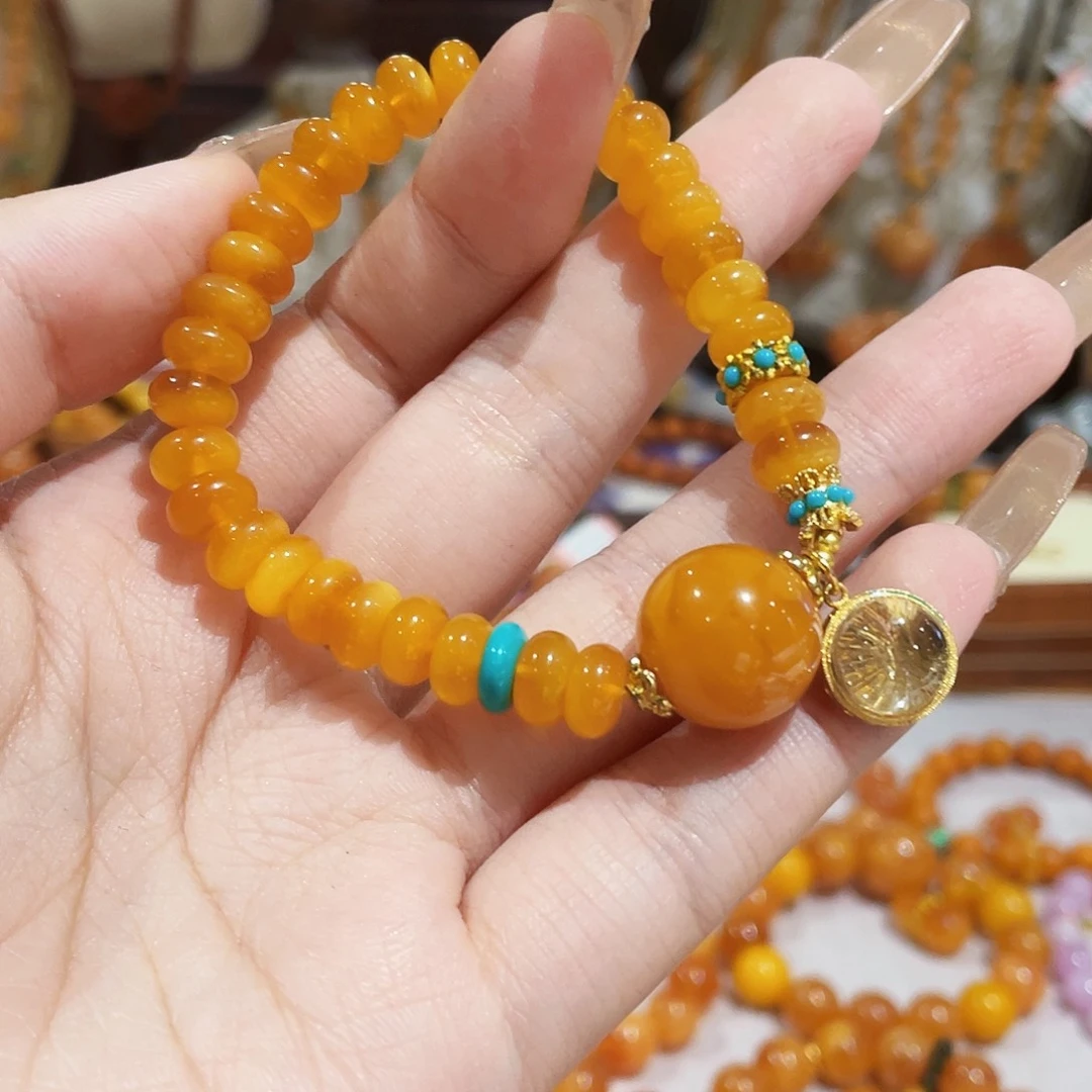 蜜蜡未镶嵌手链手串