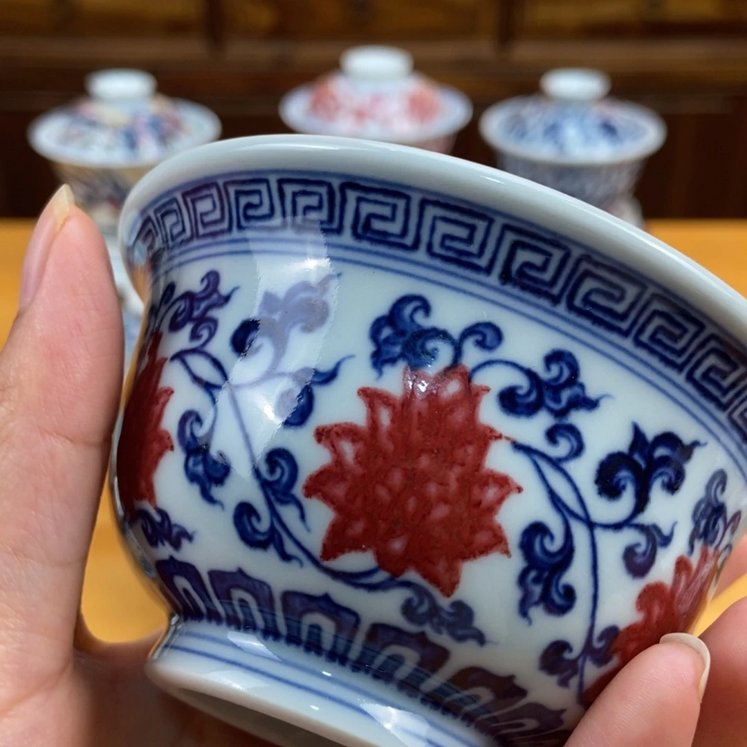 手绘现代茶具非古董