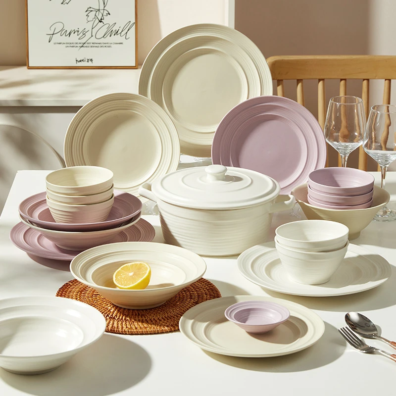 即物碗盘餐具套装家庭用2025年新款碗一套乔迁新居高颜值餐具套装