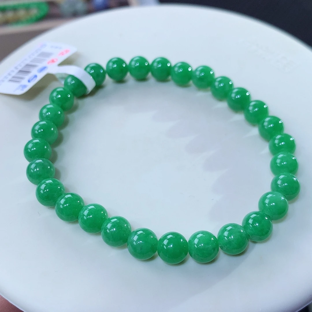 未镶嵌手串翡翠翡翠卡6.5
