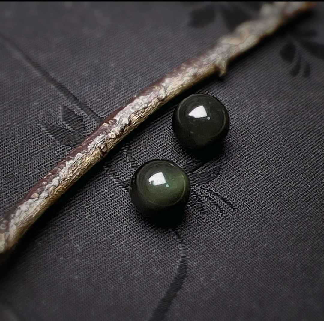 【扶摇叙珠宝】黑曜石散珠单颗 手工diy 8mm（20颗起拍帮串单颗不发）