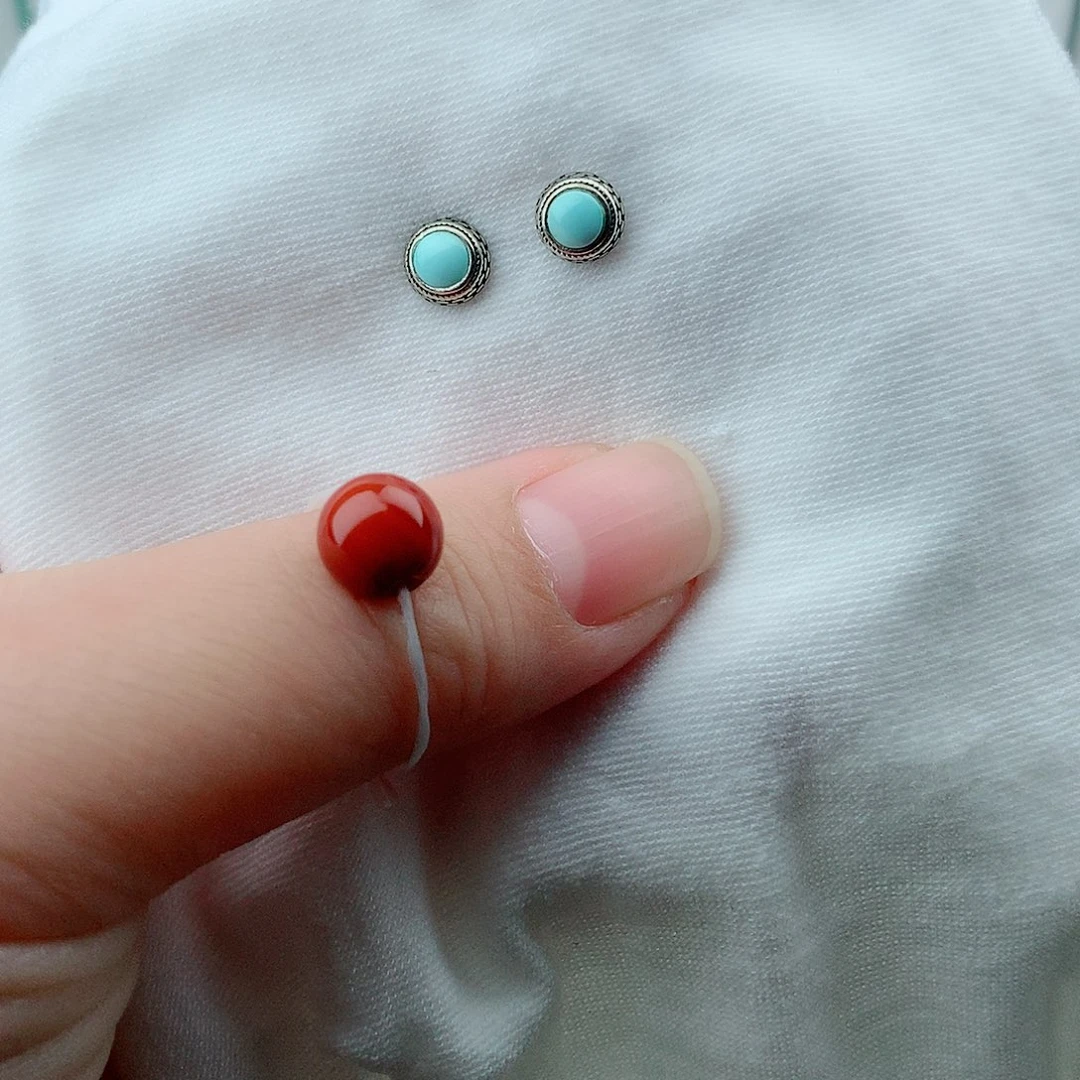 南红玛瑙银S925镶嵌珠宝奇石