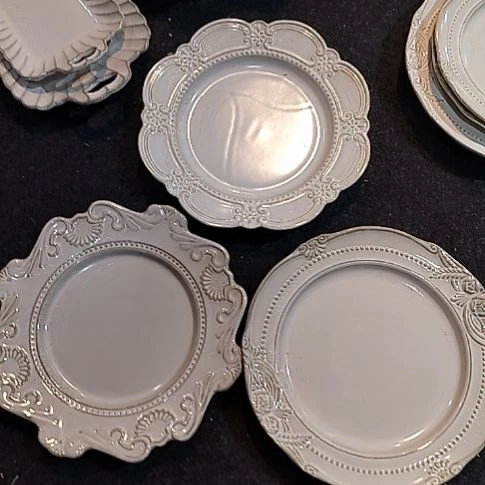 瓷微瑕玫瑰+海洋+洛克十寸三个一组