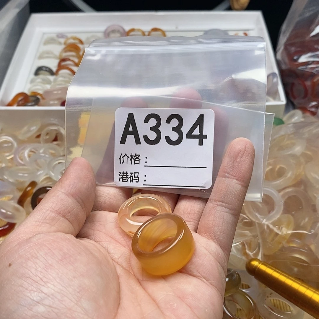 玛瑙/玉髓戒圈未镶嵌蛮**李