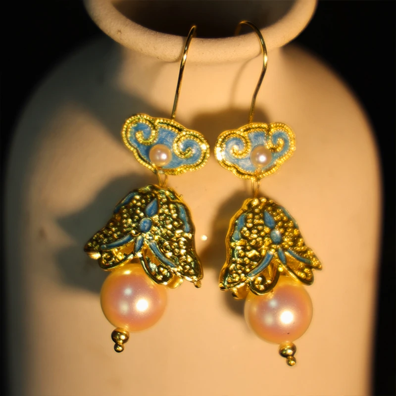 耀如春华 明珠耳钩 【绝版下架】原创明制头饰古风古典汉服配饰