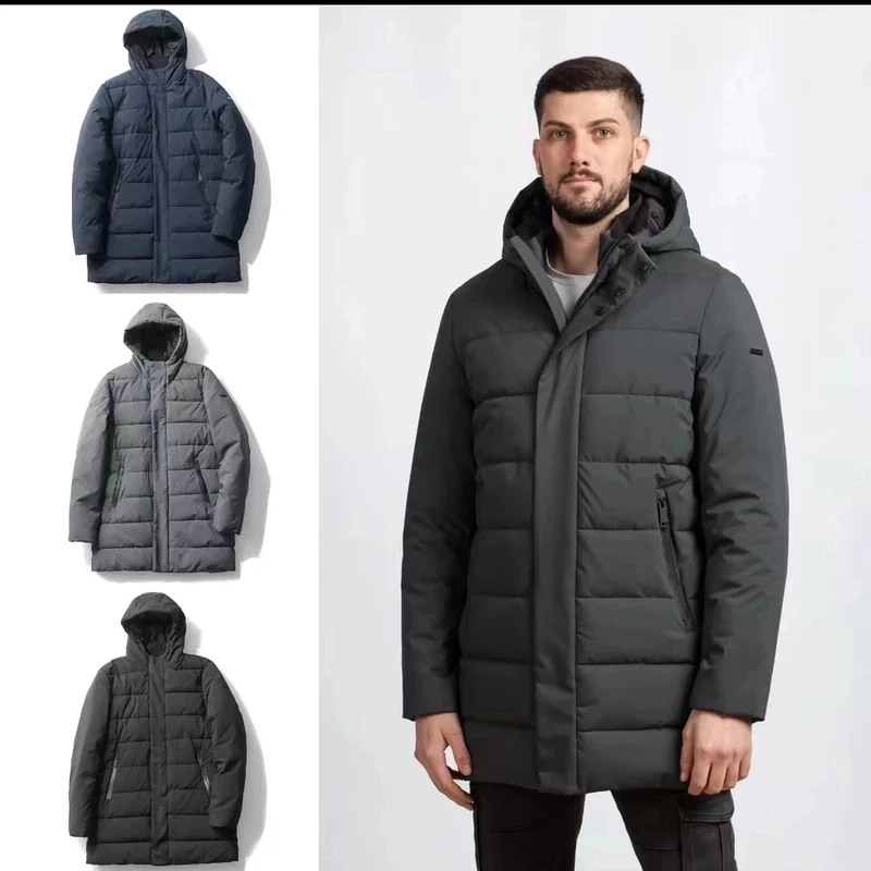 8k男连帽中长款冬季棉服原单尾货尾货户外防风保暖秋冬男士男棉服
