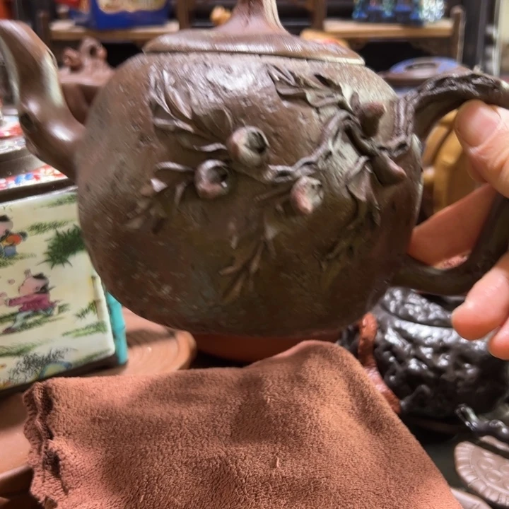 紫砂茶壶紫砂壶收藏起来了！