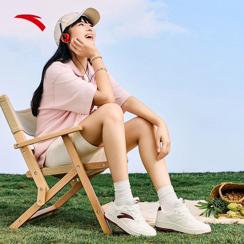 【开学季】安踏元年板鞋25秋季新款情侣轻便休闲鞋软底小白鞋增高