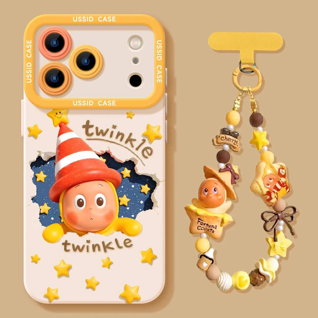 可爱苹果17手机壳星星人适用iphone17pro/17promax新款卡通玩偶