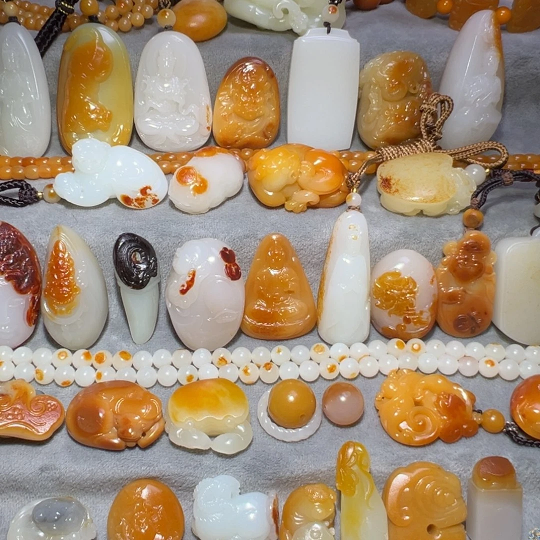 和田玉未镶嵌吊坠(不含链)