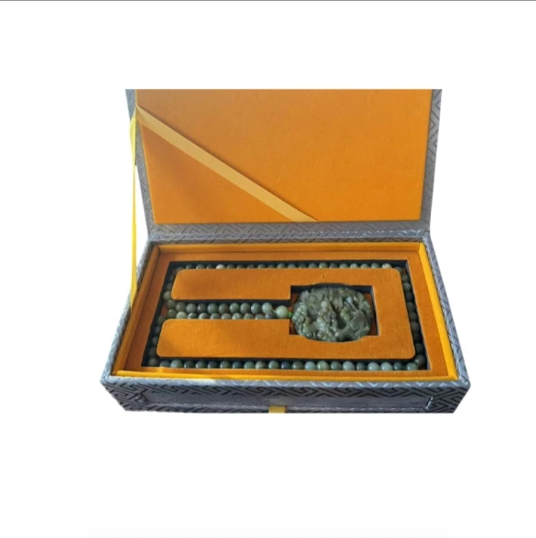 非金属布艺项链 永寿岩山水图项链1