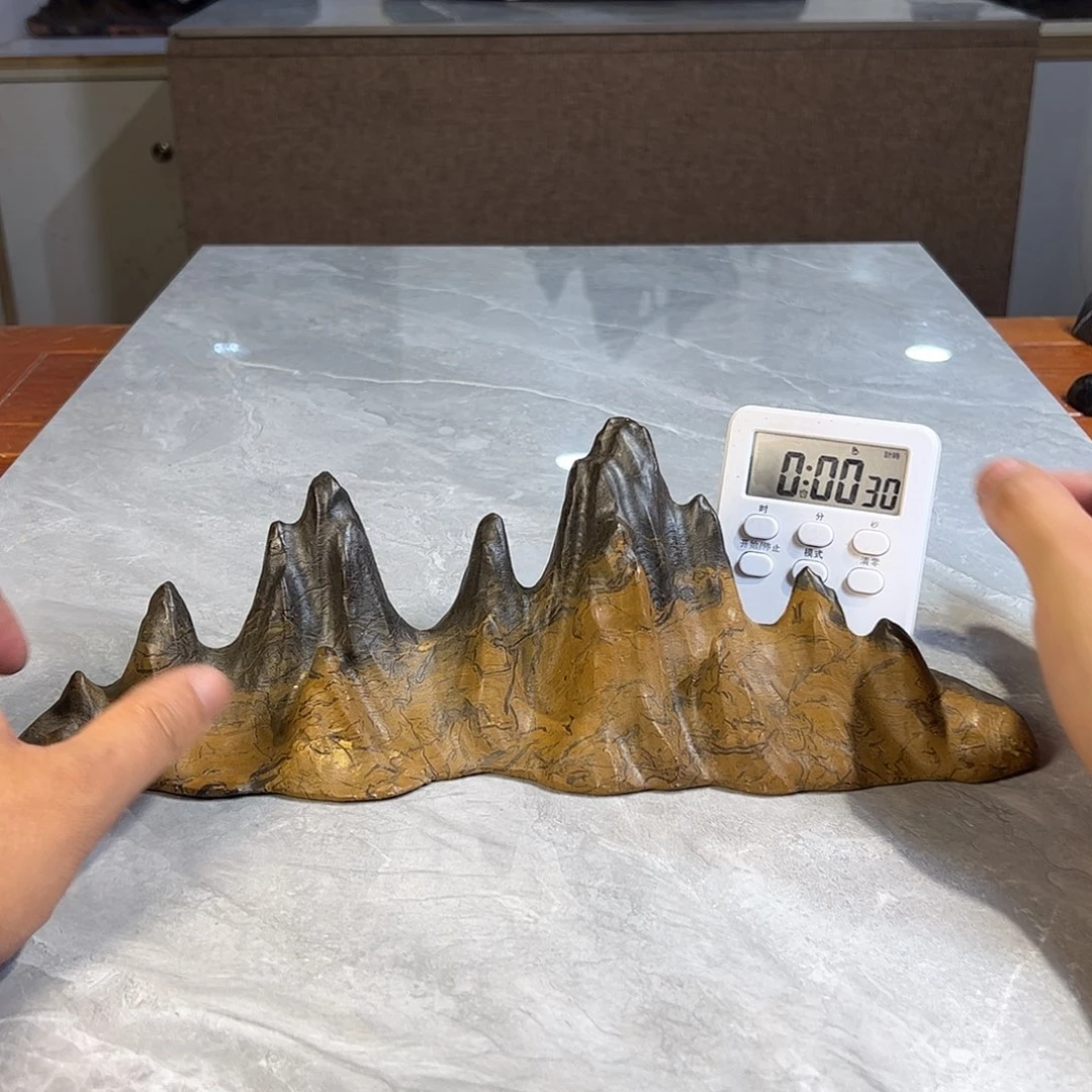 看***峰灵璧奇石博览会摆件