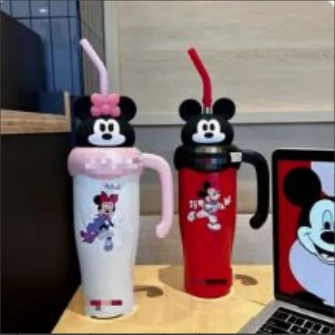 大容量米奇保温杯巨无霸防摔吸管直饮 AL