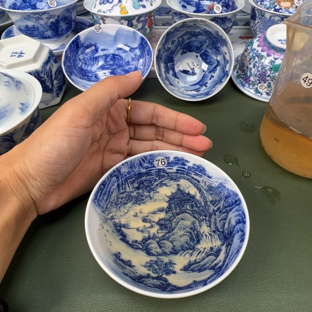 景德镇纯手工纯手绘茶具木木76