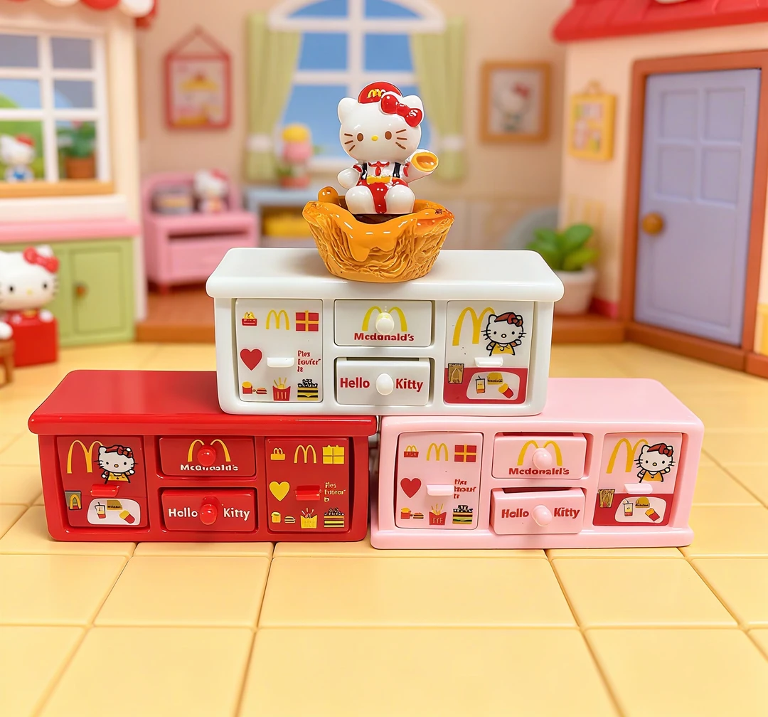 熊熊定制-kt麦当当抽拉式柜子 树脂DIY创意卡通/食玩/仿真饰品