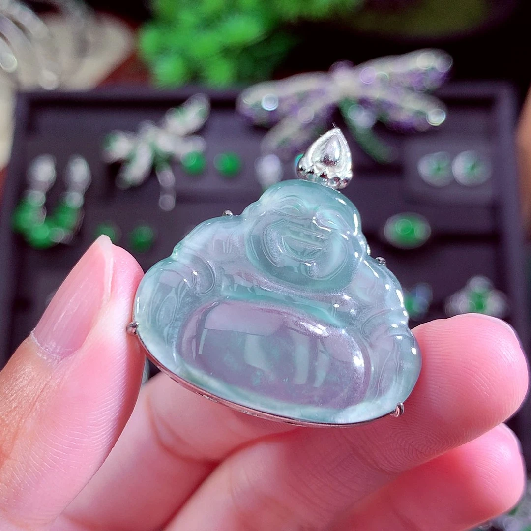 颈饰未镶嵌翡翠天然