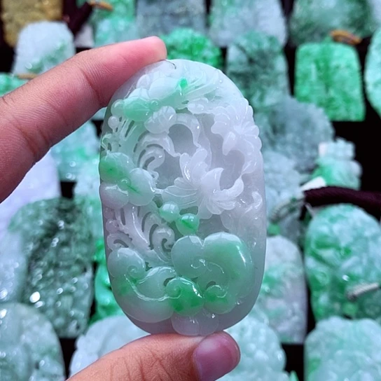 同***友翡翠未镶嵌吊坠(不含链)