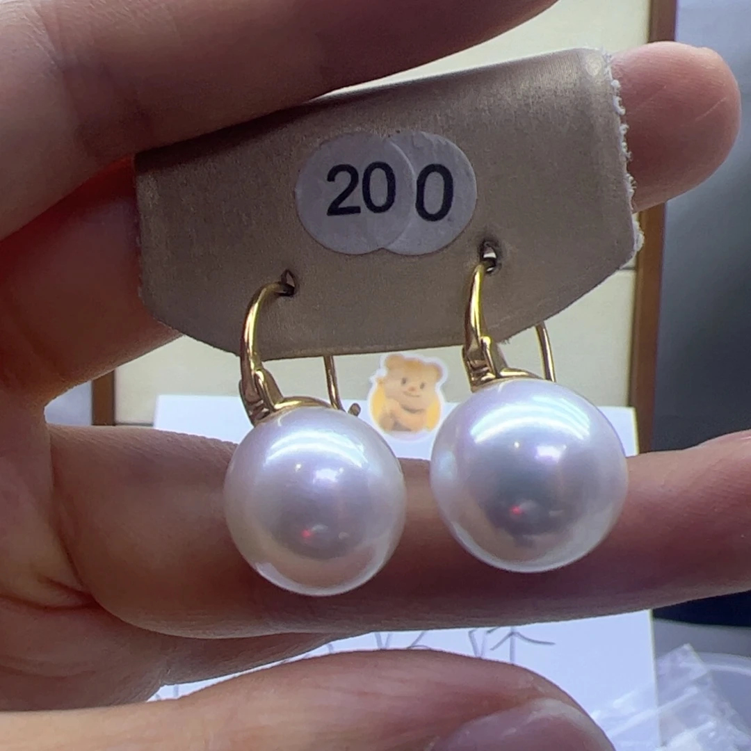 淡水珍珠耳饰银S925镶嵌