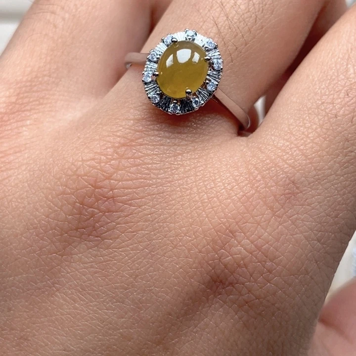 翡翠未镶嵌戒指戒指