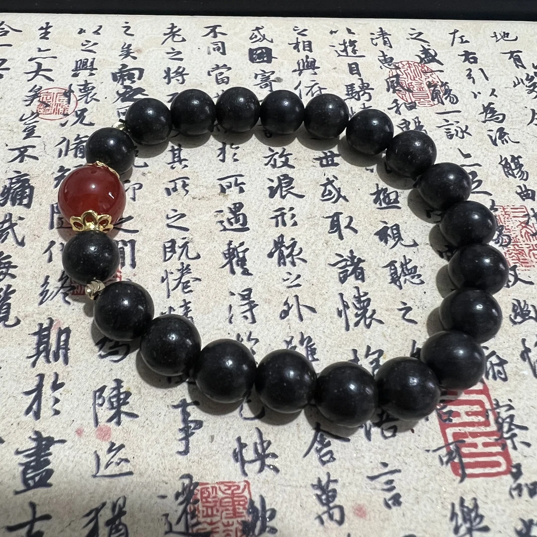 [非遗合香] 息肌丸0.8单圈合香珠手串（纯手工制作）