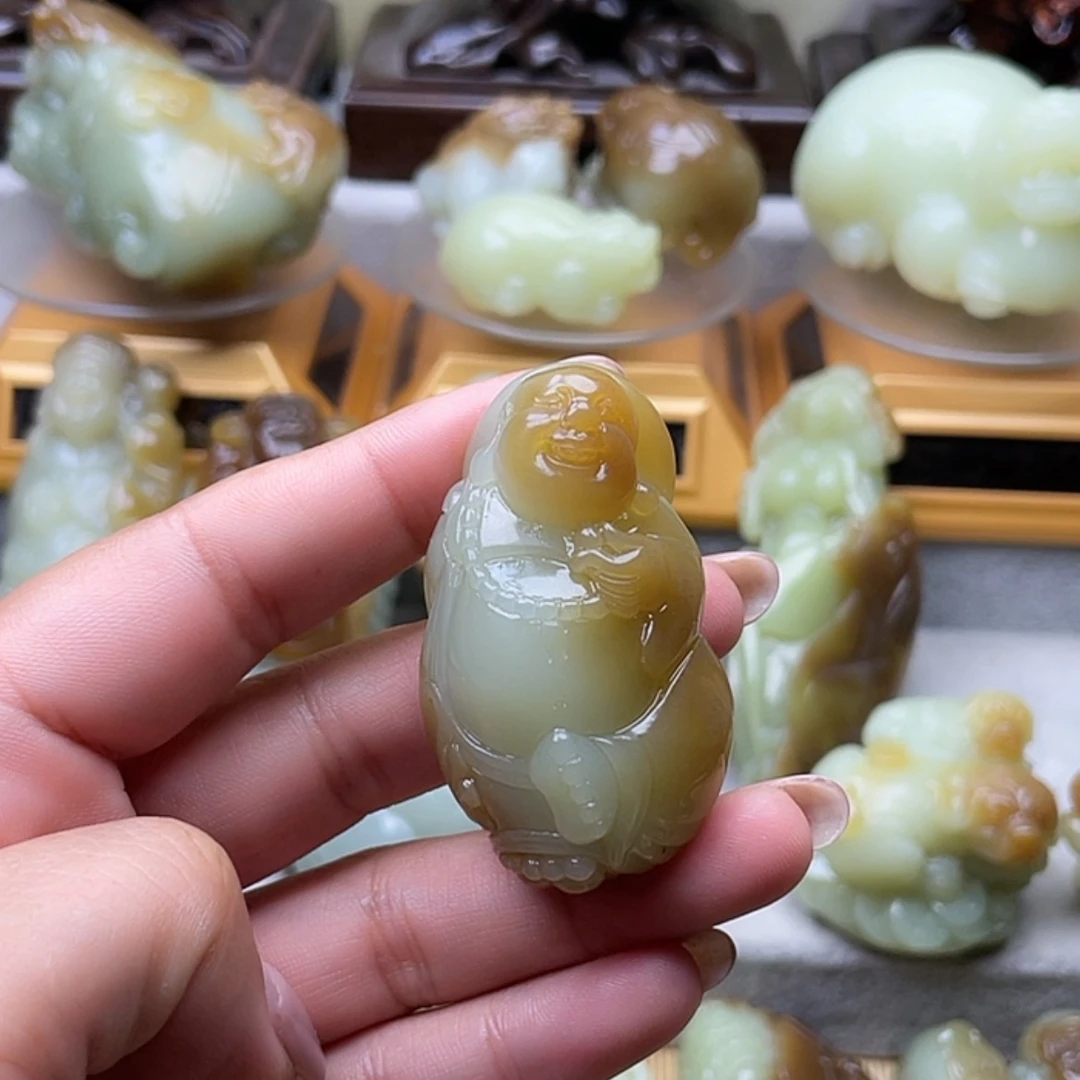 【闪购商品】和田玉未镶嵌挂件伊***年