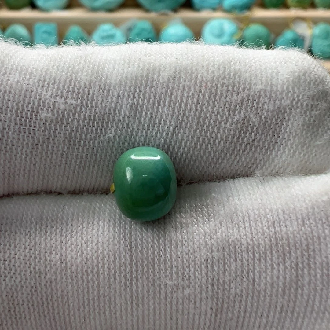 未镶嵌绿松石老型珠 7.4x6.1mm