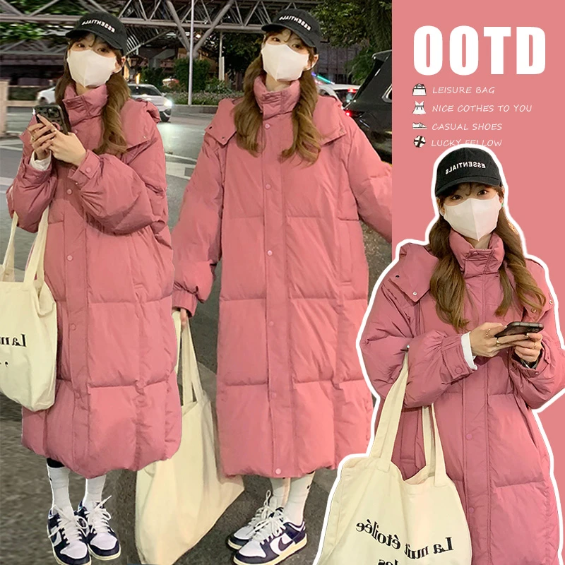 秋冬孕妇装加厚孕妇时髦洋气冬季新款韩系长款宽松面包服外套