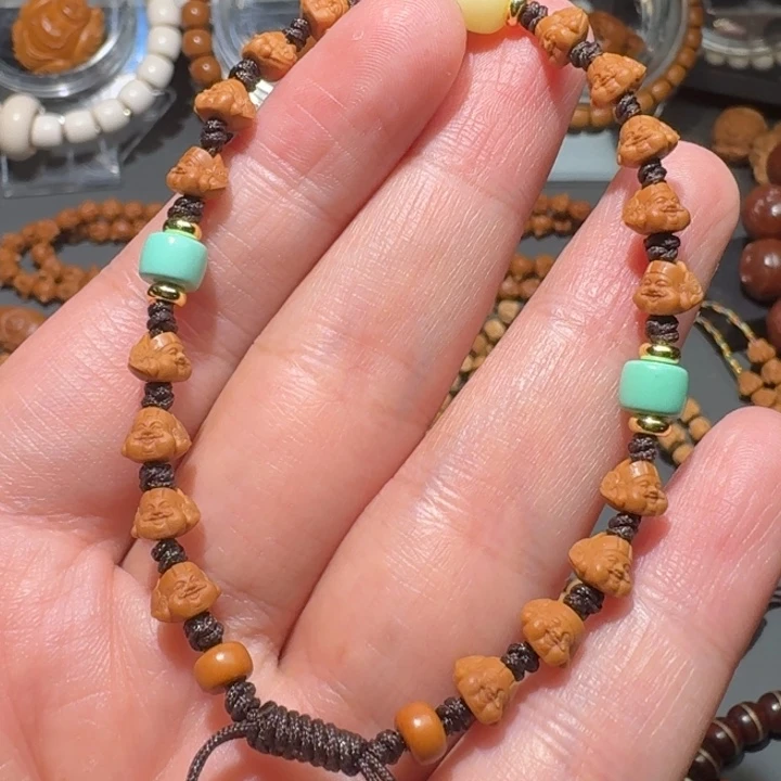 橄榄核手串0.6核尖财神