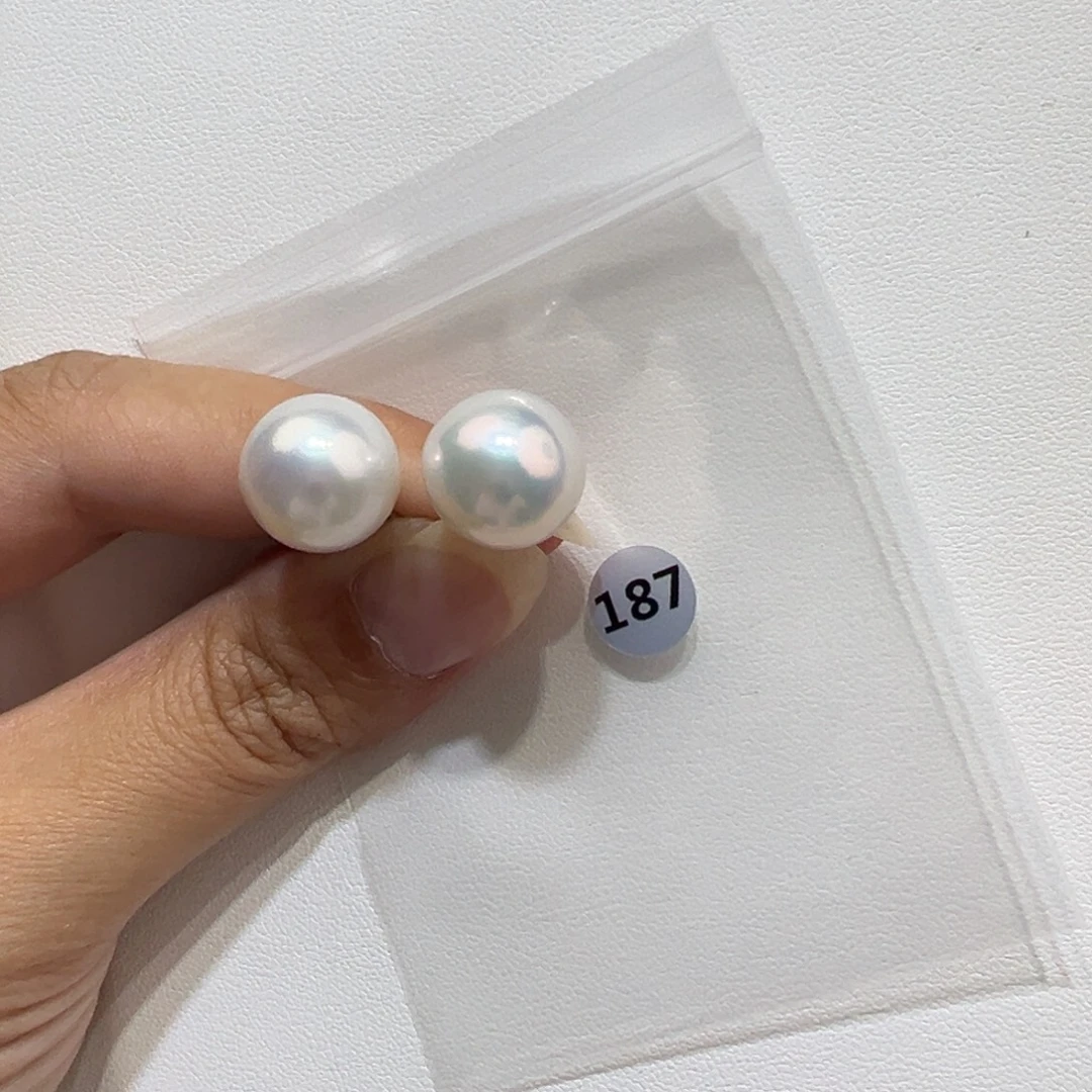银S925镶嵌耳饰淡水珍珠