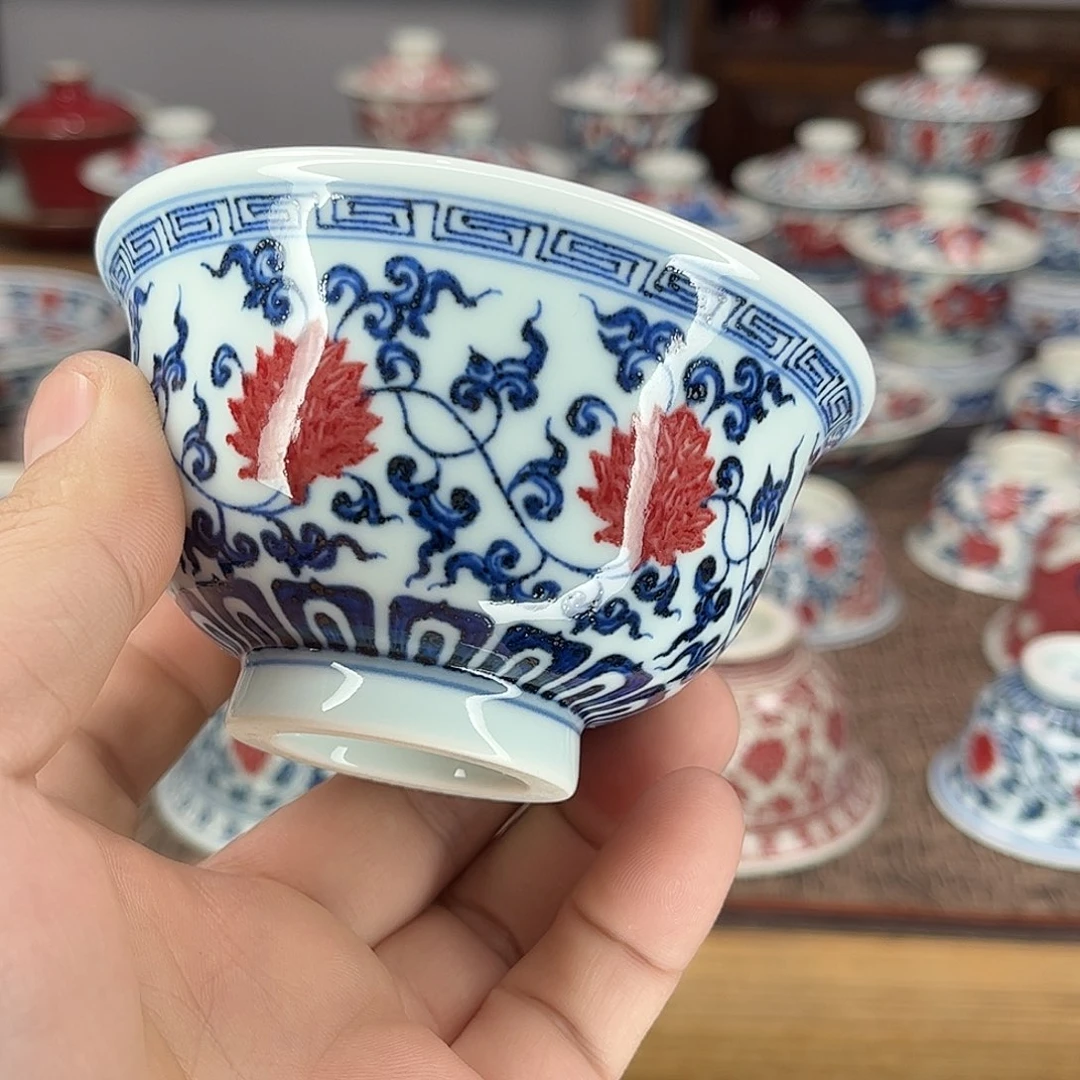 梁***三陶景德镇陶瓷青花釉里红