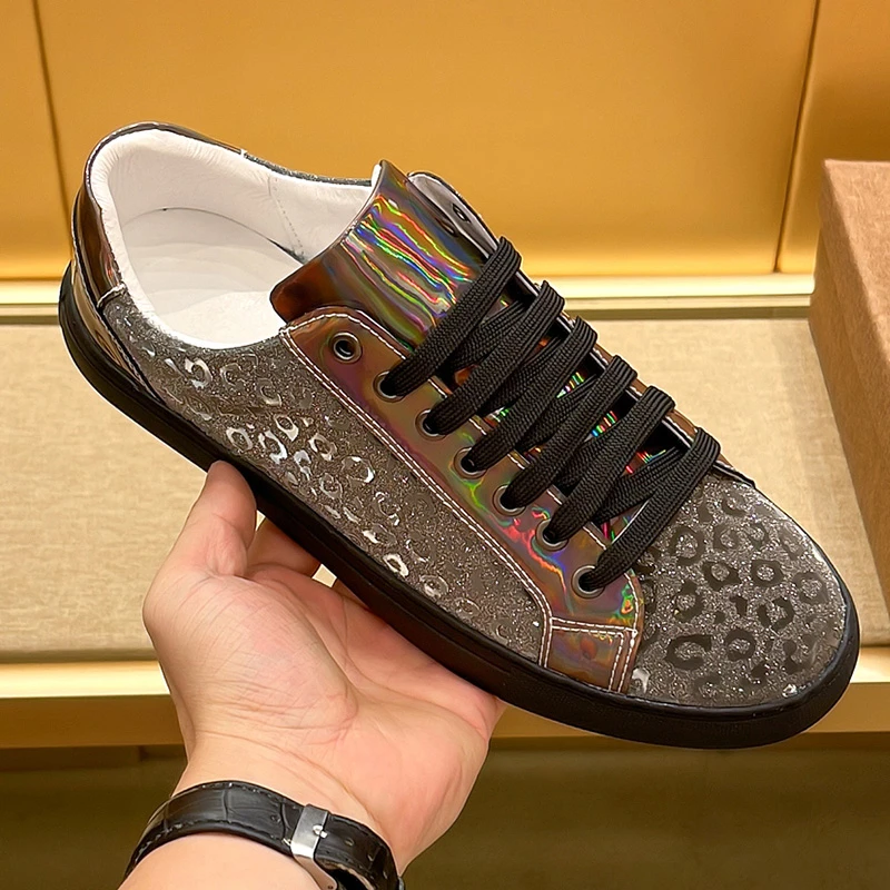 紬祗欧洲站男鞋日常高瑞休闲板鞋新款冬季欧洲站男士秋季真皮板鞋