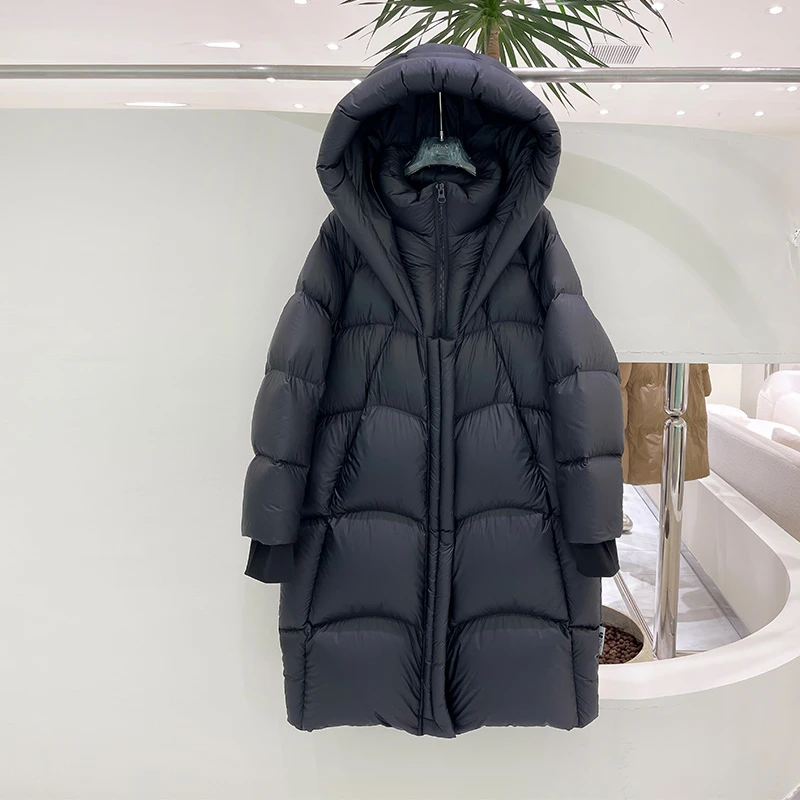 一件过冬90白鸭绒加厚羽绒服女冬季外套中长款过膝冬装2025年新款