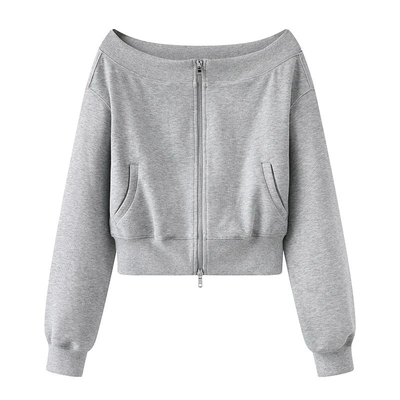 2025年春装新款羽毛灰气质休闲短外套女50226026