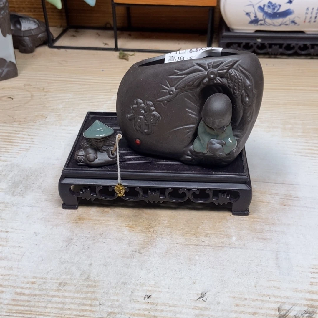 瓷片陶瓷花盆陶瓷艺术