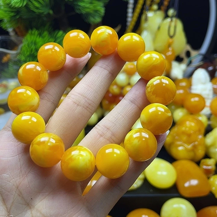 穆***。非金属老蜡手串手链