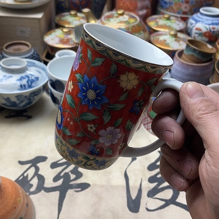 瓷片001 一人直播，看品直播间说序号