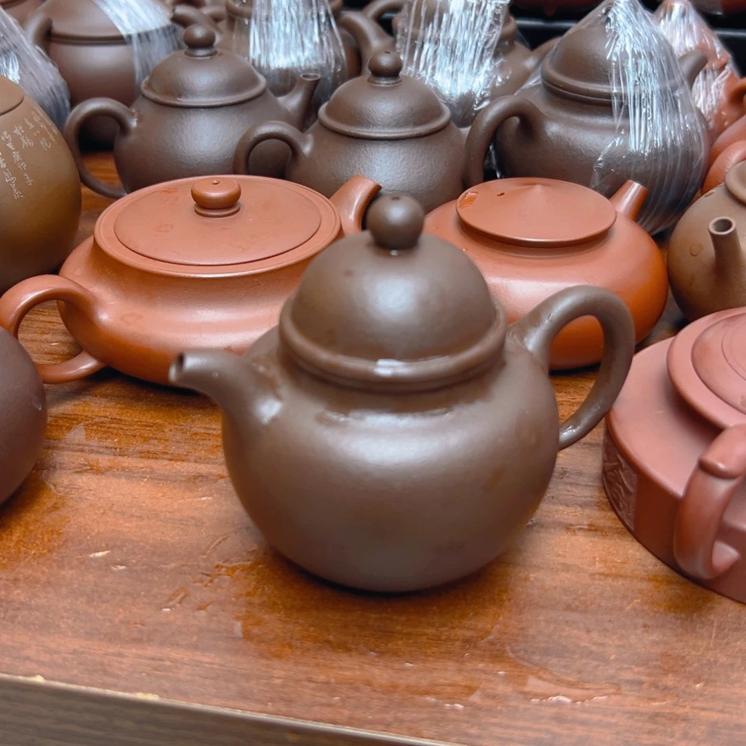 茶壶紫砂紫泥多球