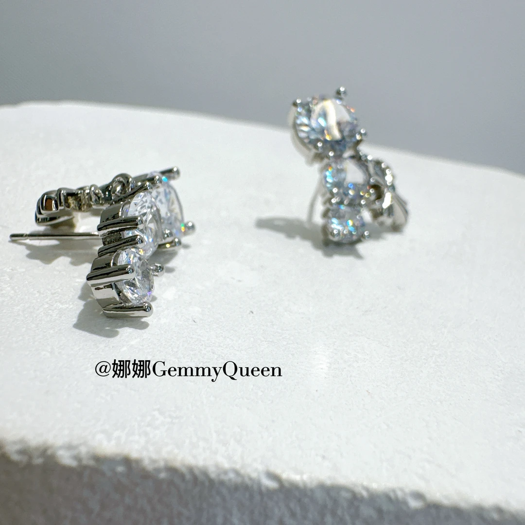 铜合金合成锆石耳饰 娜娜GemmyQueen耳环GQ05888