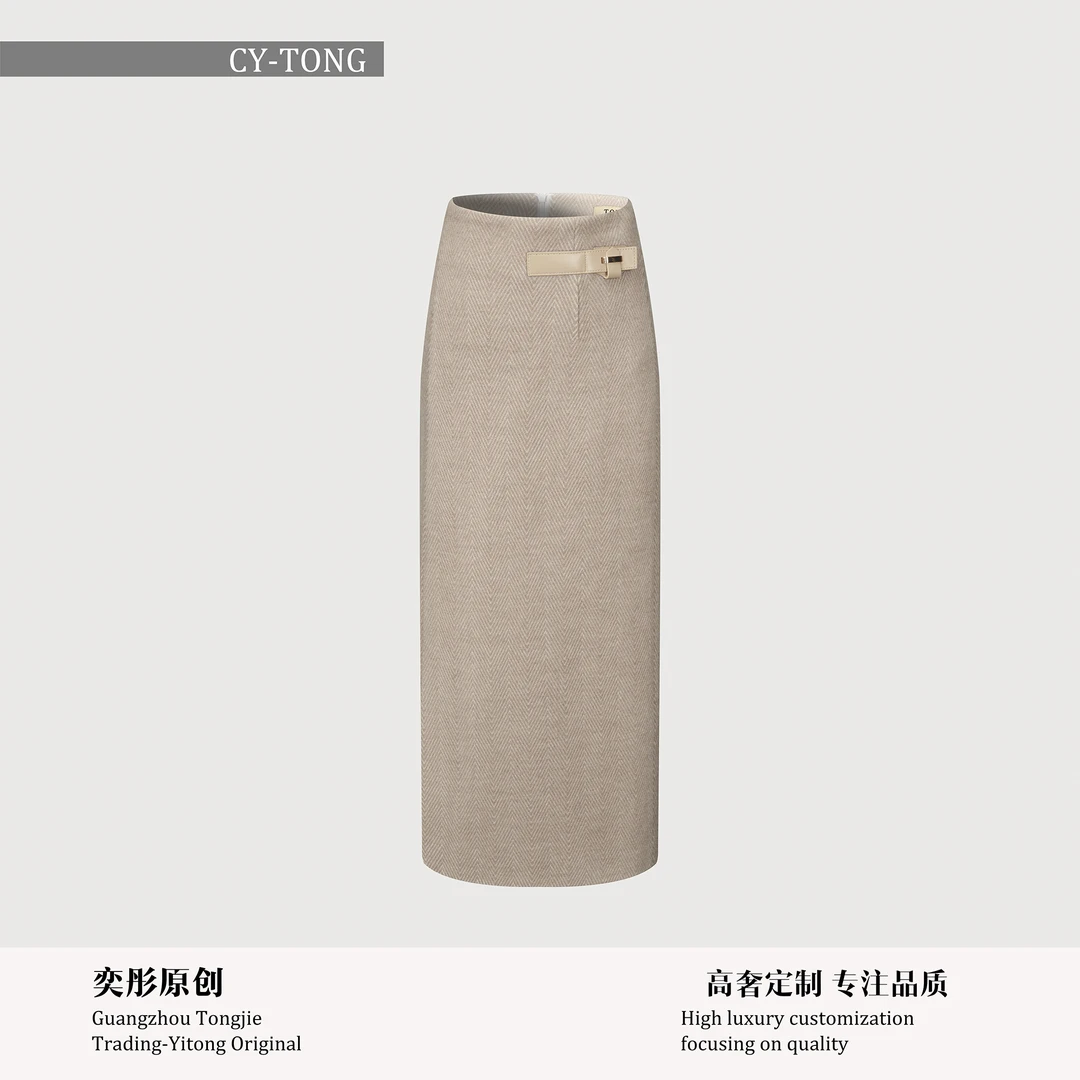 【彤姐原创】冬季气质轻奢休闲时尚显瘦女士简约半裙W24F266