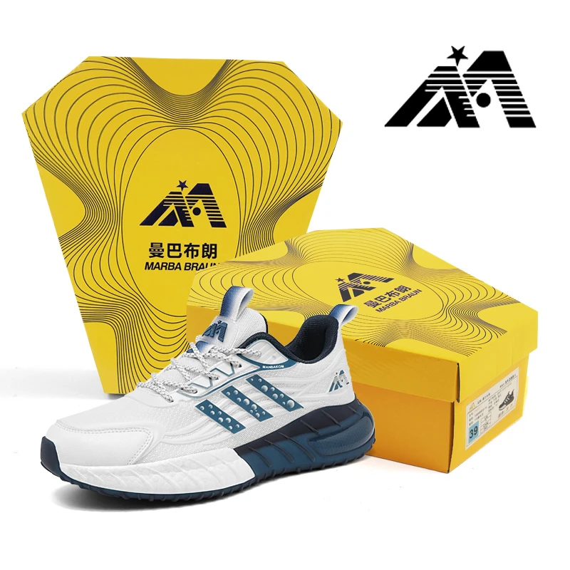 MANBABULAN-正品休闲跑步鞋减震运动鞋男款百搭鞋子男鞋爆款9027