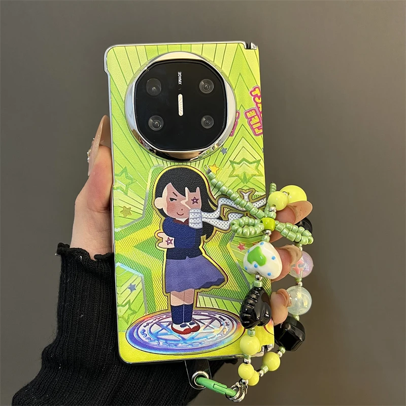 五角星女孩适用适用华为matex6/x5典藏版折叠屏手机壳oppofindn5