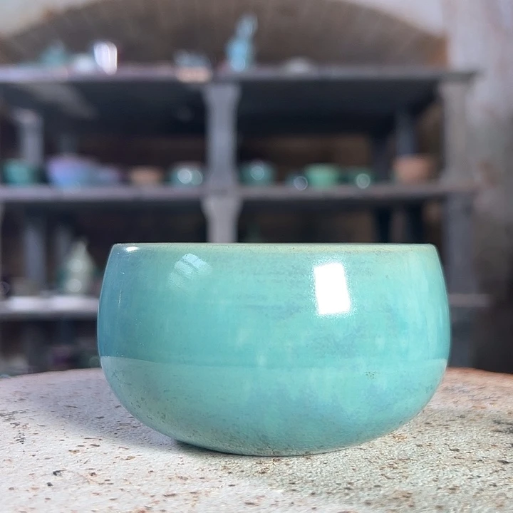 瓷片钧瓷小摆件杯子60